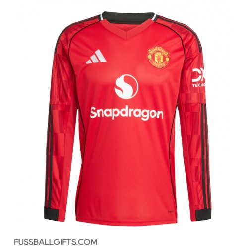 Manchester United Fußballbekleidung Heimtrikot 2025-26 Langarm